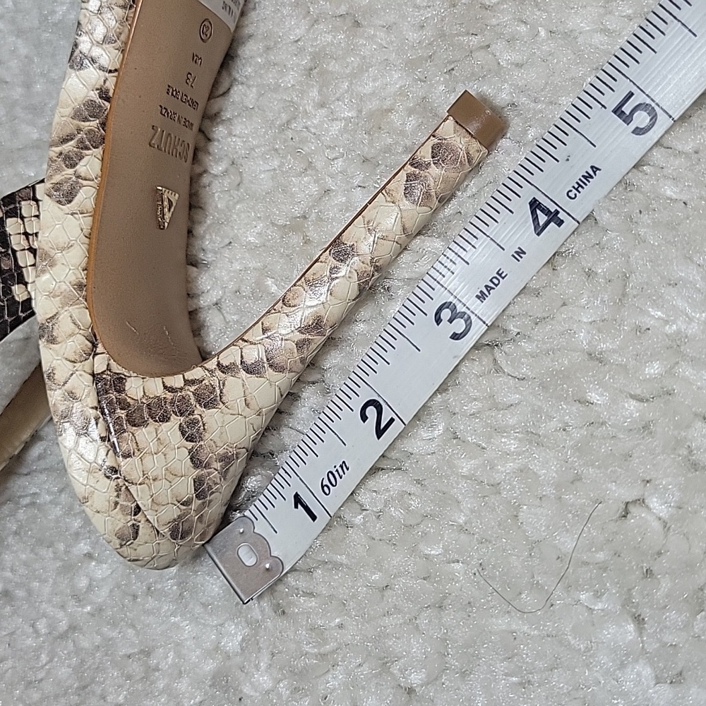 NEW KEEFA SCHUTZ snake Print Sling Back Heels Size 7 - Picture 7 of 16